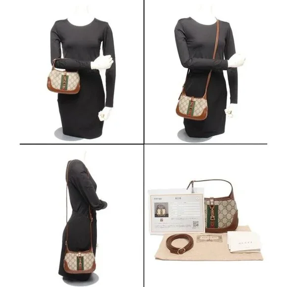 Gucci 2-Way Shoulder Bag Crossbody GG Supreme Jackie 1961 - Picture 2 of 8